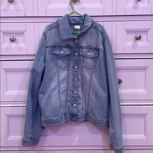 That is a denim jacket that was never worn.